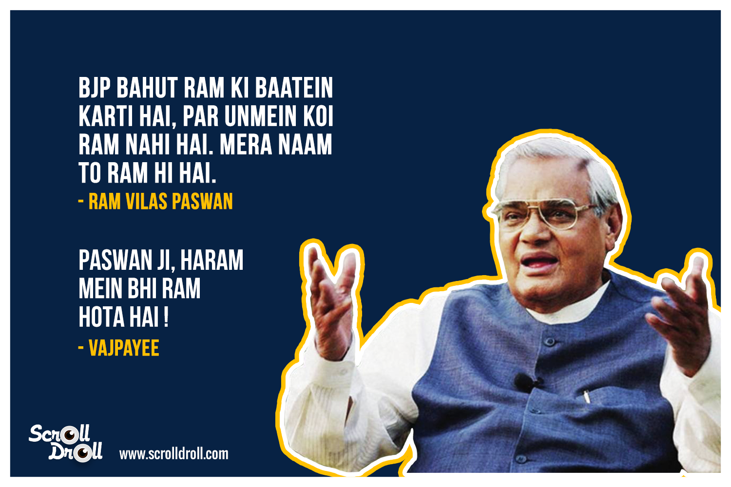 Atal Bihari Vajpayee quote 2 - ScrollDroll