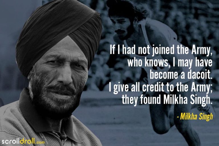 11 Inspirational Quotes from Milkha Singh - The Flying Sikh