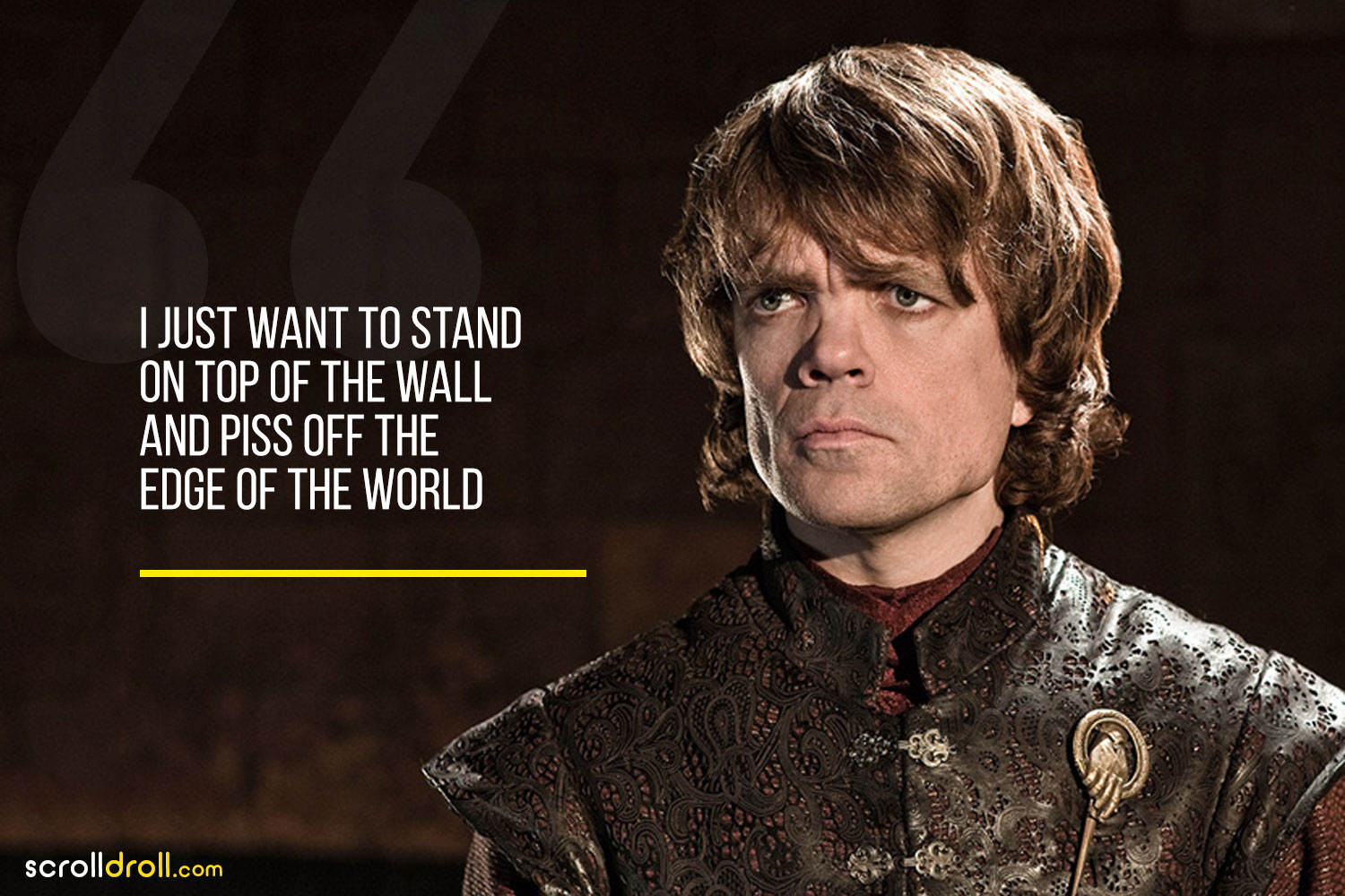 tyrion lannister quotes belly full of wine