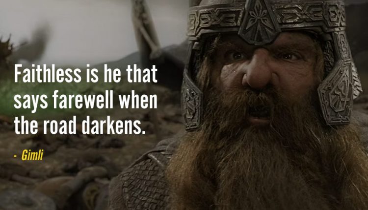 A story like THE LORD OF THE RINGS grows... - Quote